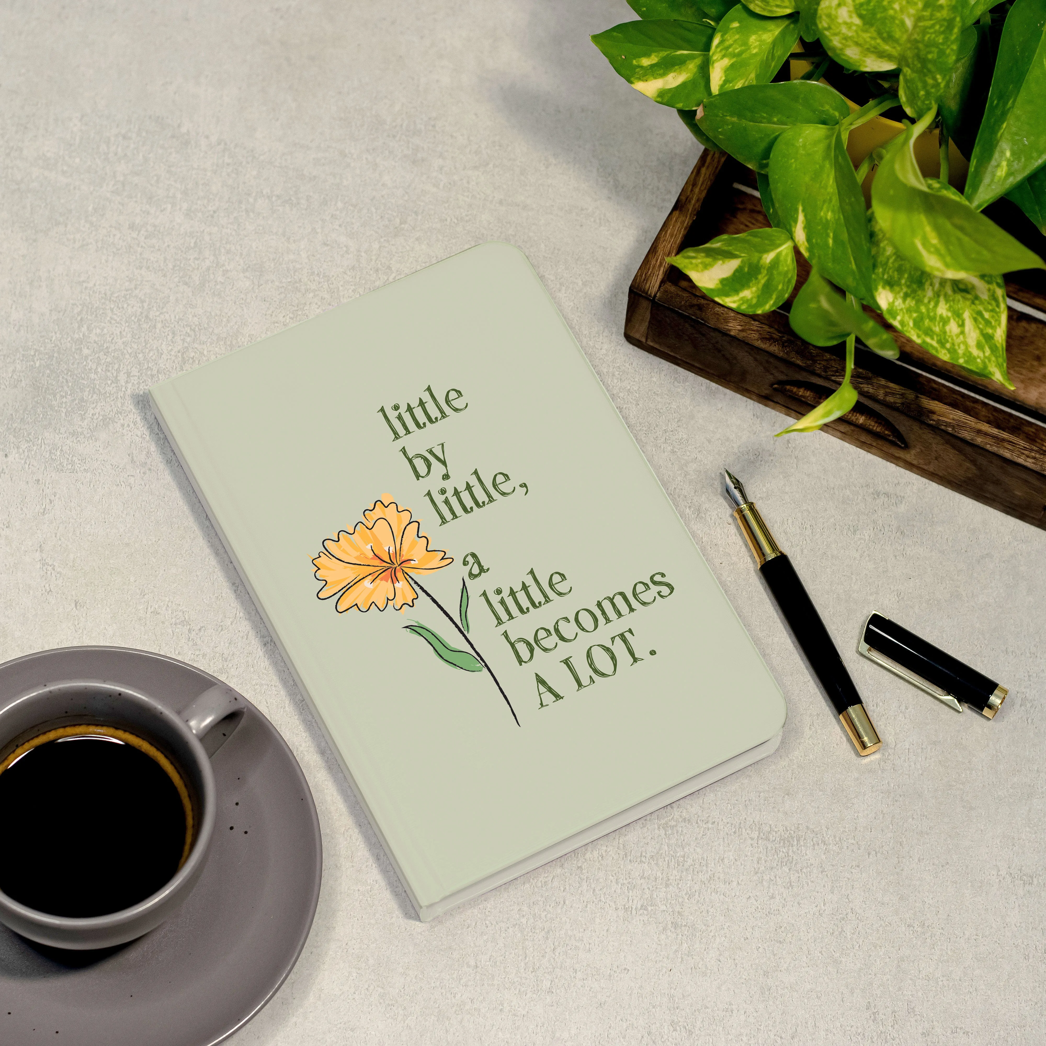 Little by Little - Designer Hard Cover Notebooks