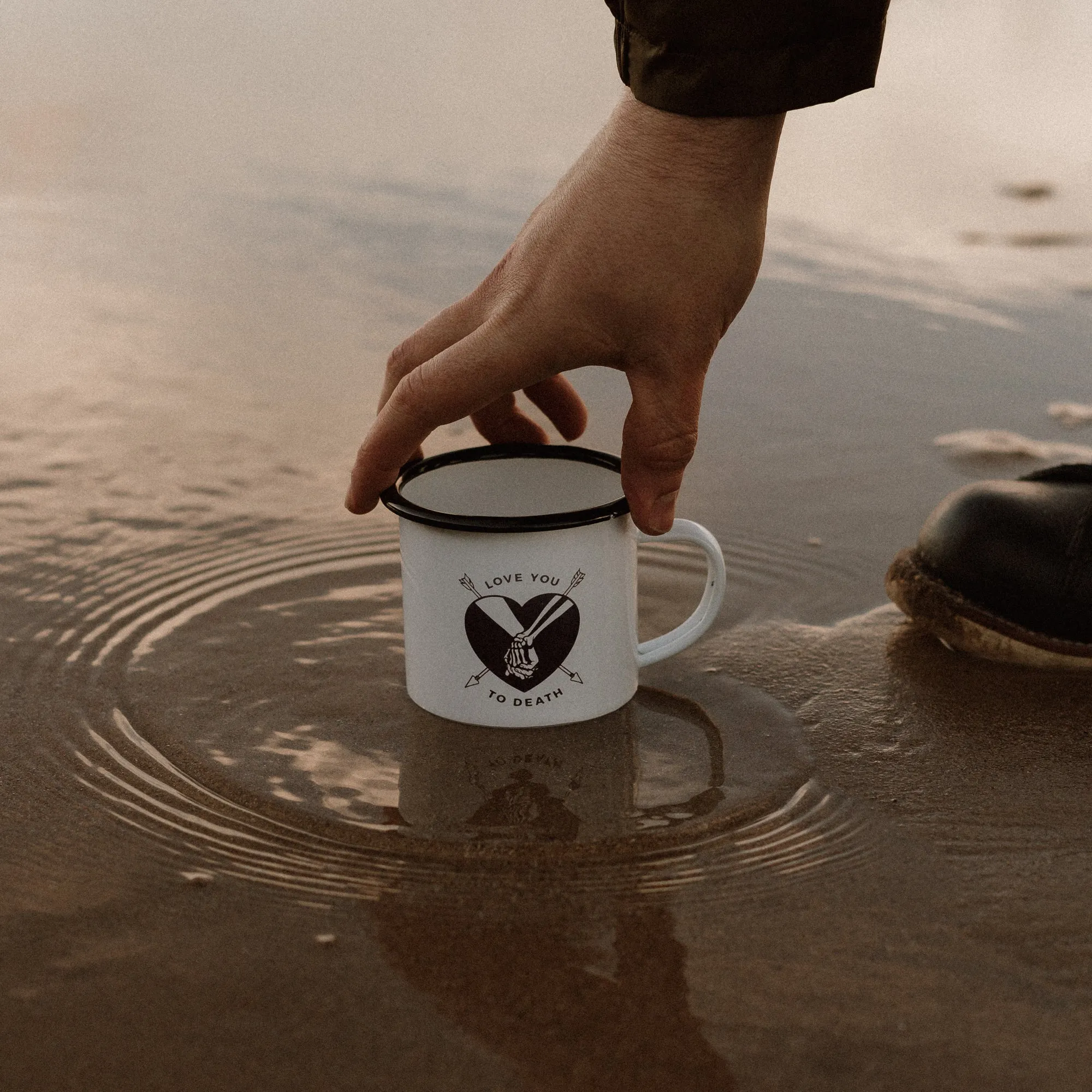LOVE YOU TO DEATH - ENAMEL MUG