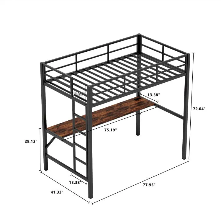 LovelyRLovely Metal Loft Bed