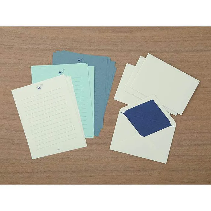 Midori Letter Set Gift Color - Blue