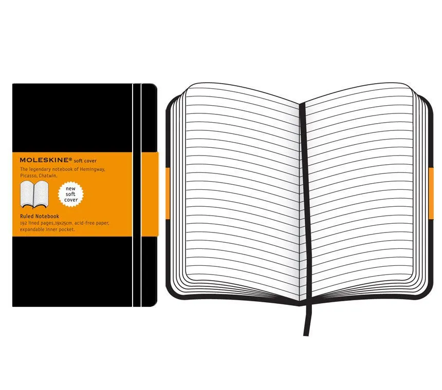 Moleskine Classic Ruled Notebook - Black