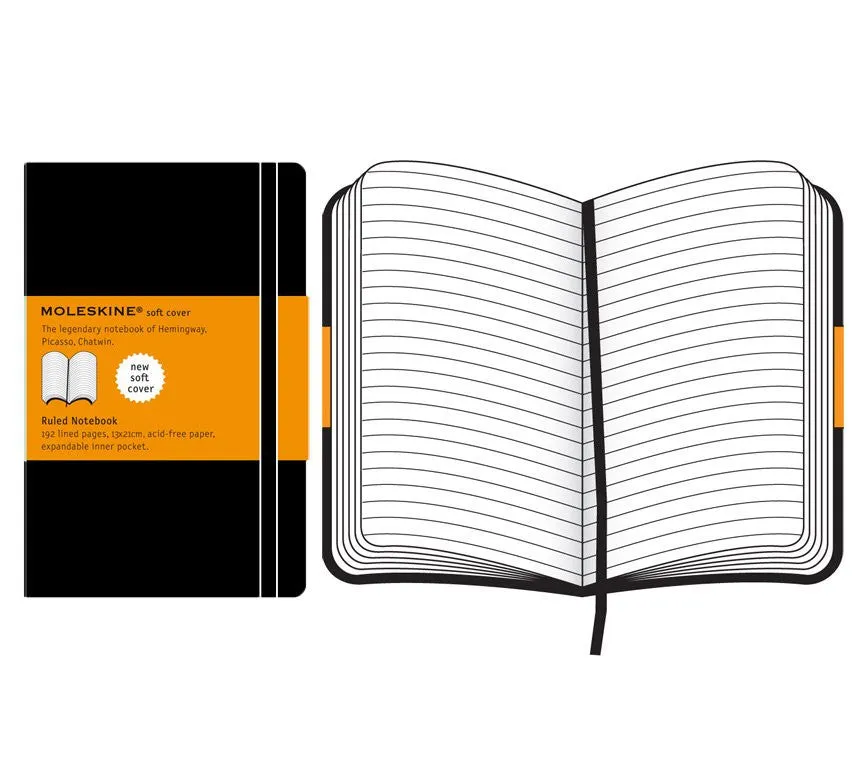 Moleskine Classic Ruled Notebook - Black