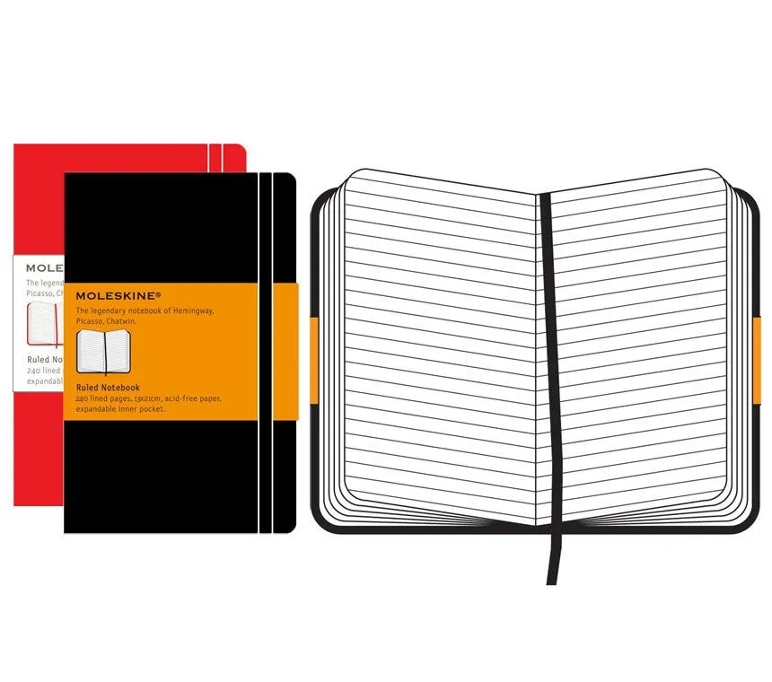 Moleskine Classic Ruled Notebook - Black