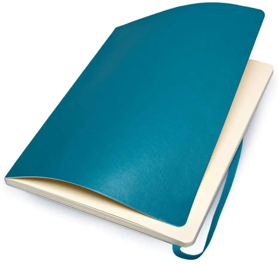 Moleskine Ruled Notebook Extra Large Underwater Blue Soft Cover