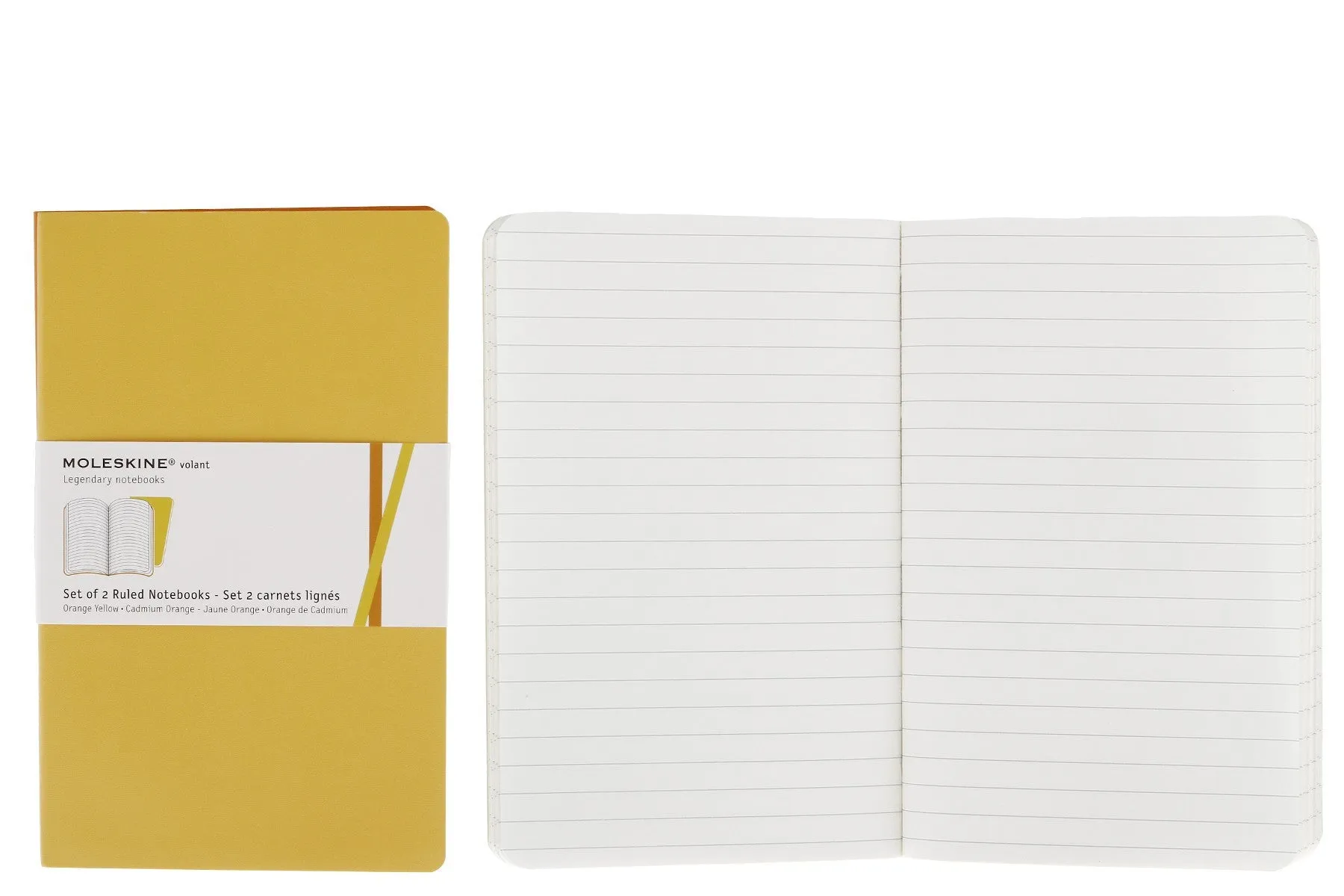 Moleskine Volant Notebook - Ruled - Large - Set of 2