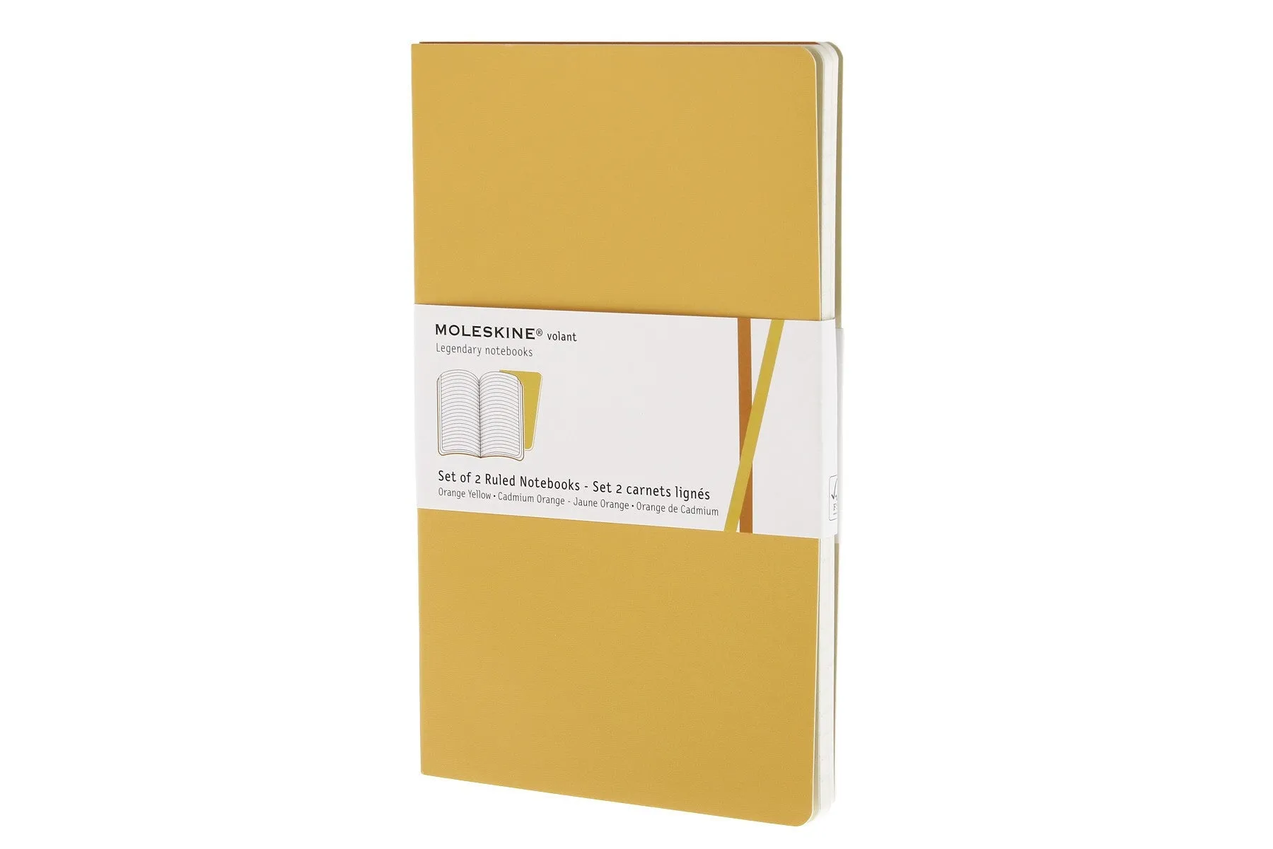 Moleskine Volant Notebook - Ruled - Large - Set of 2