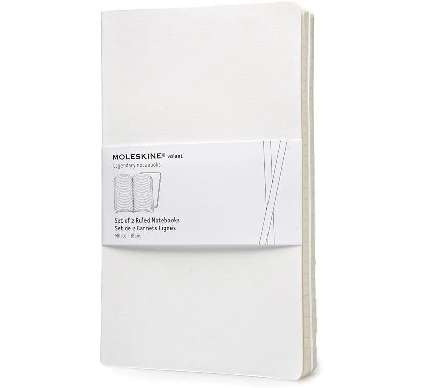 Moleskine Volant Notebook - Ruled - Large - Set of 2
