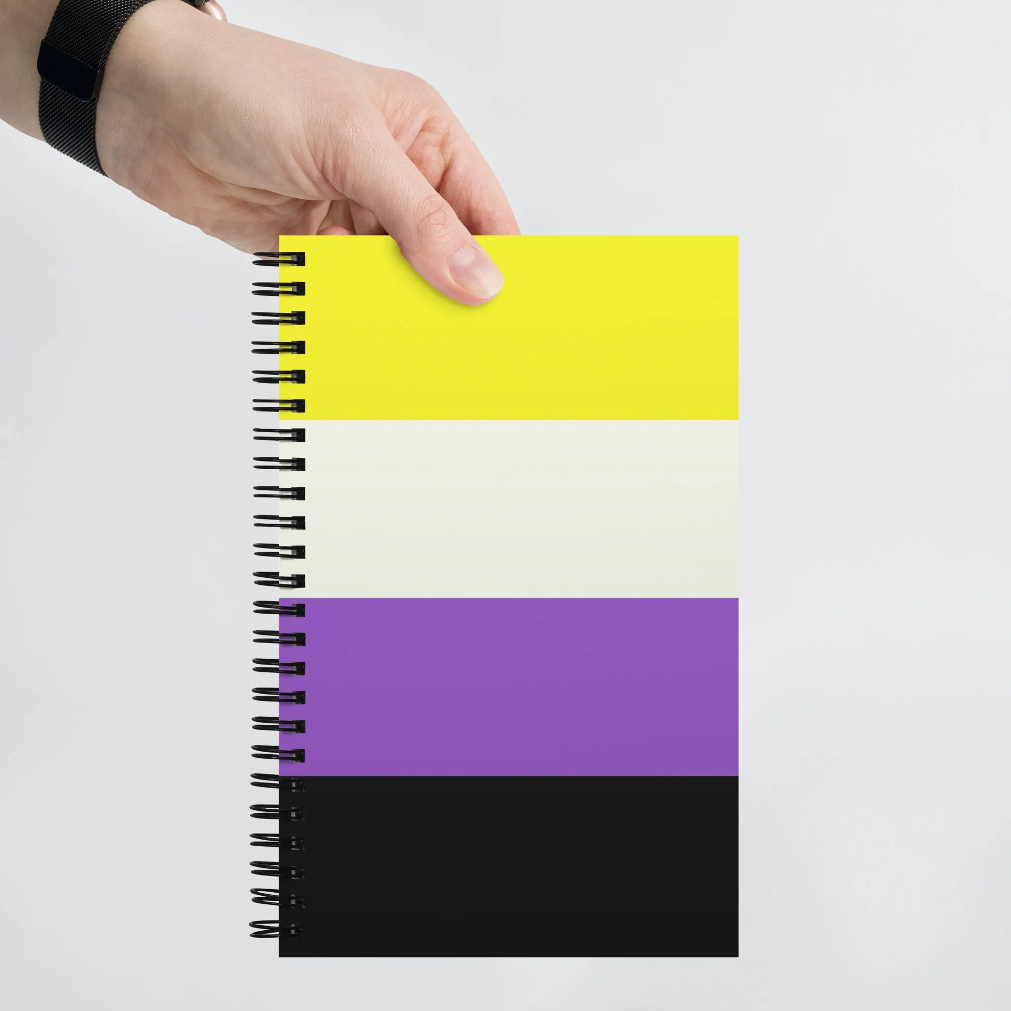 Non-Binary Pride Flag Spiral Notebook