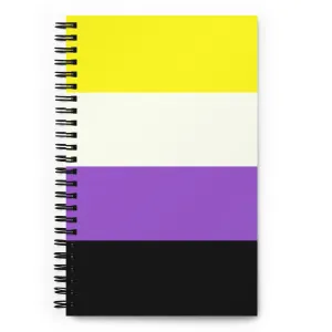 Non-Binary Pride Flag Spiral Notebook