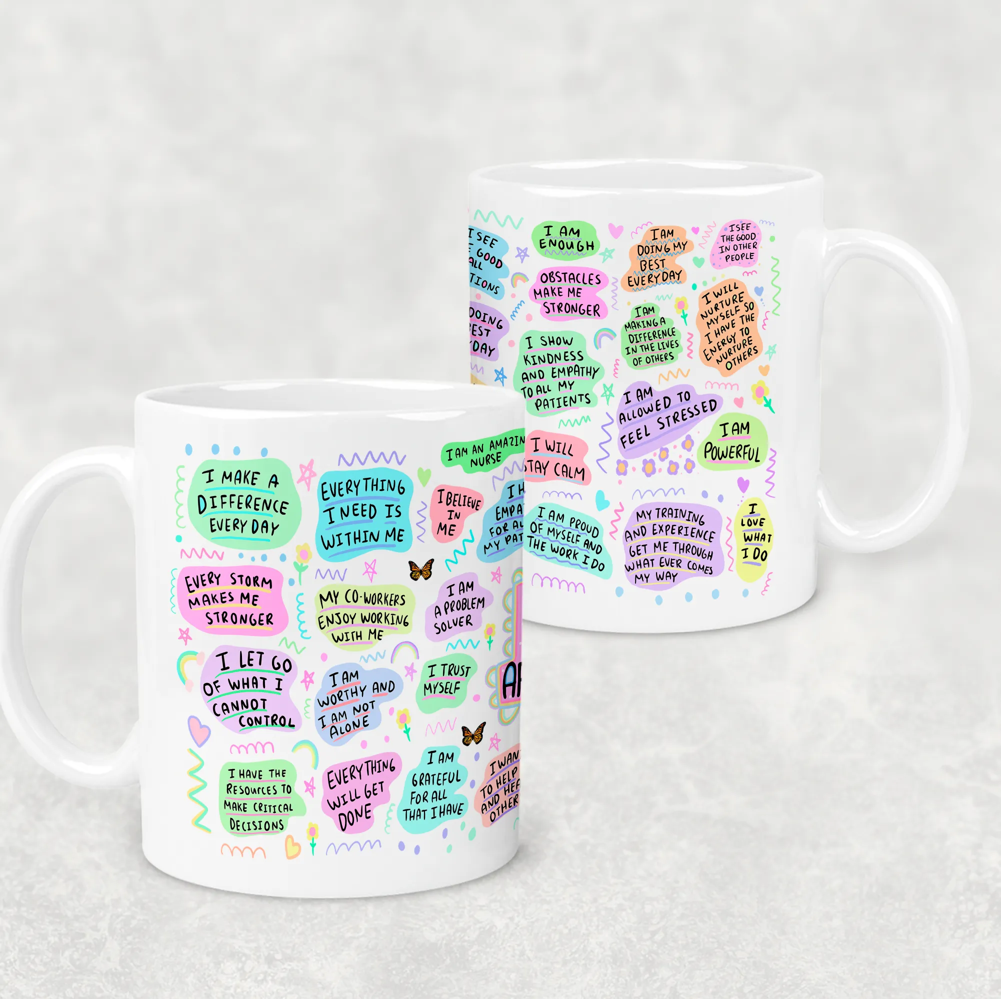 Nurse Positive Affirmations Personalised Mug
