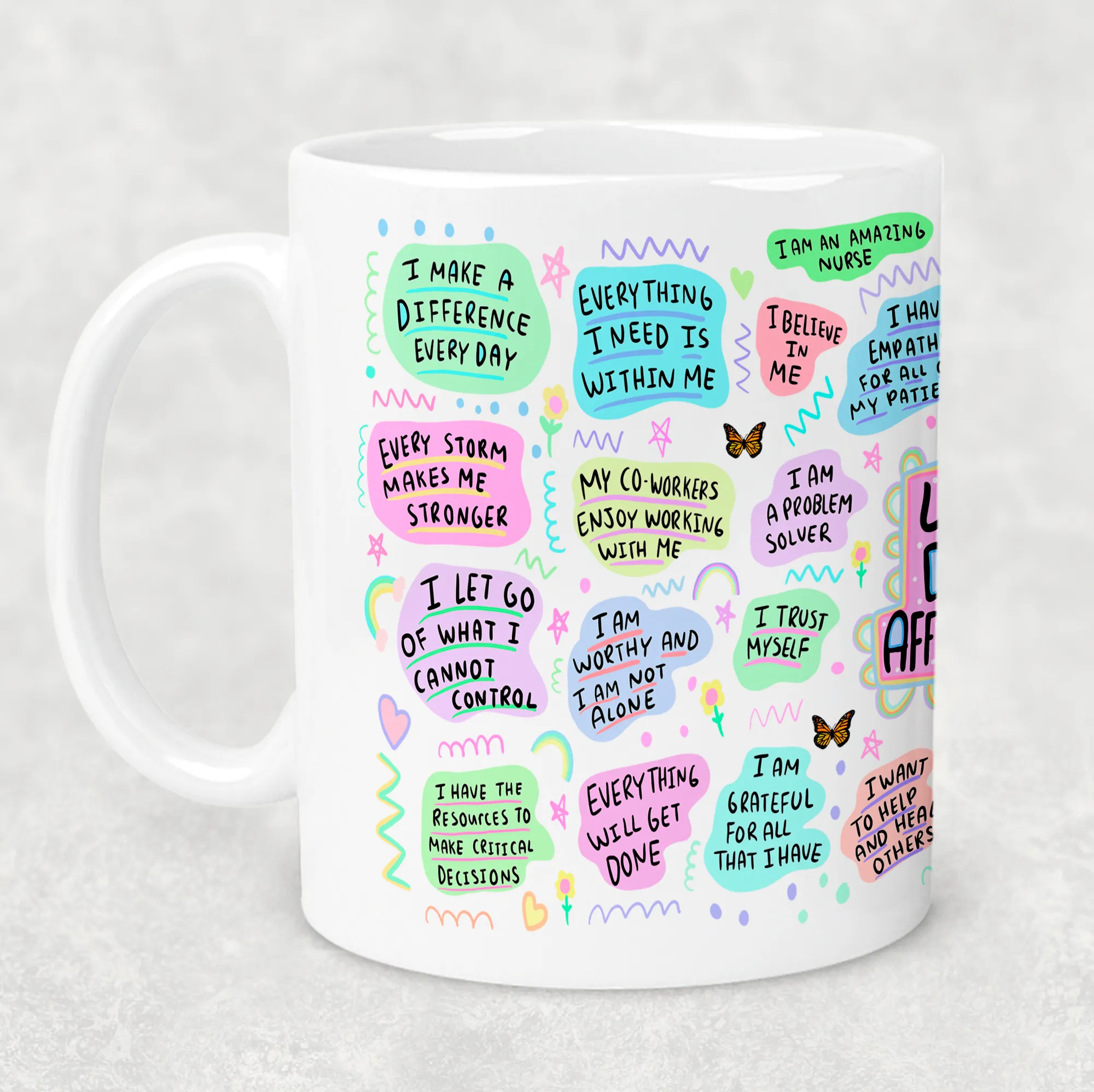 Nurse Positive Affirmations Personalised Mug