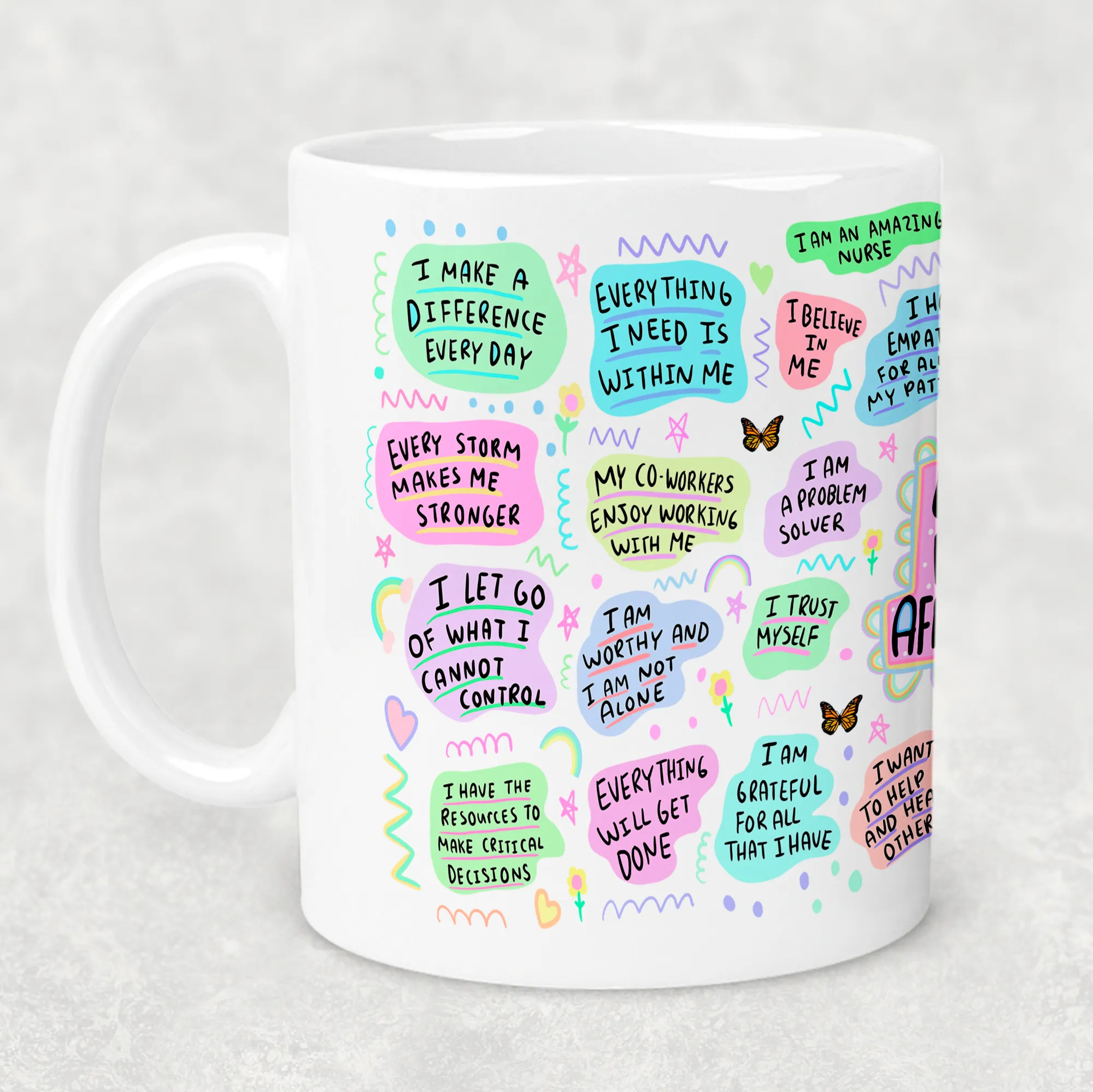 Nurse Positive Affirmations Personalised Mug