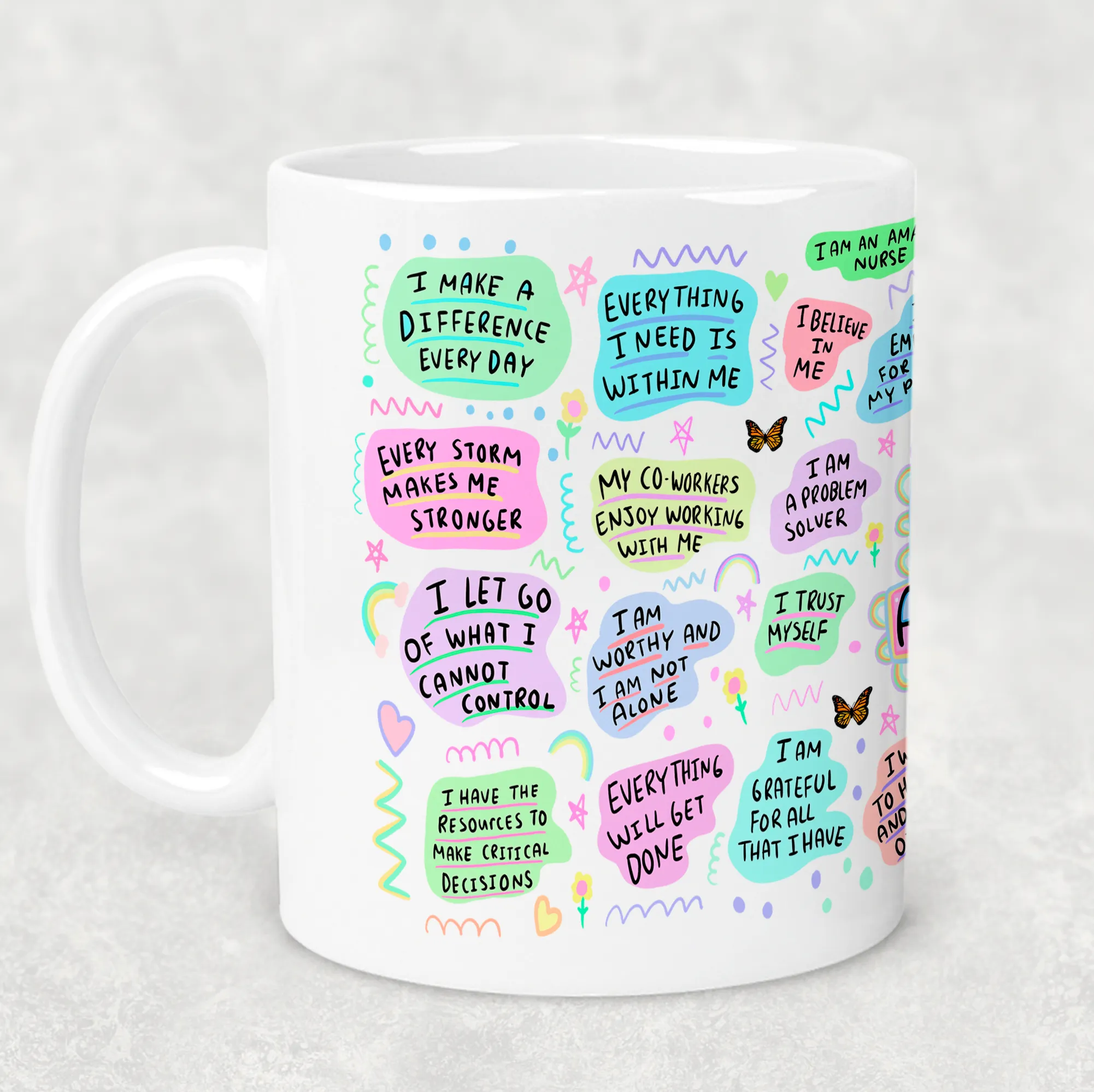 Nurse Positive Affirmations Personalised Mug