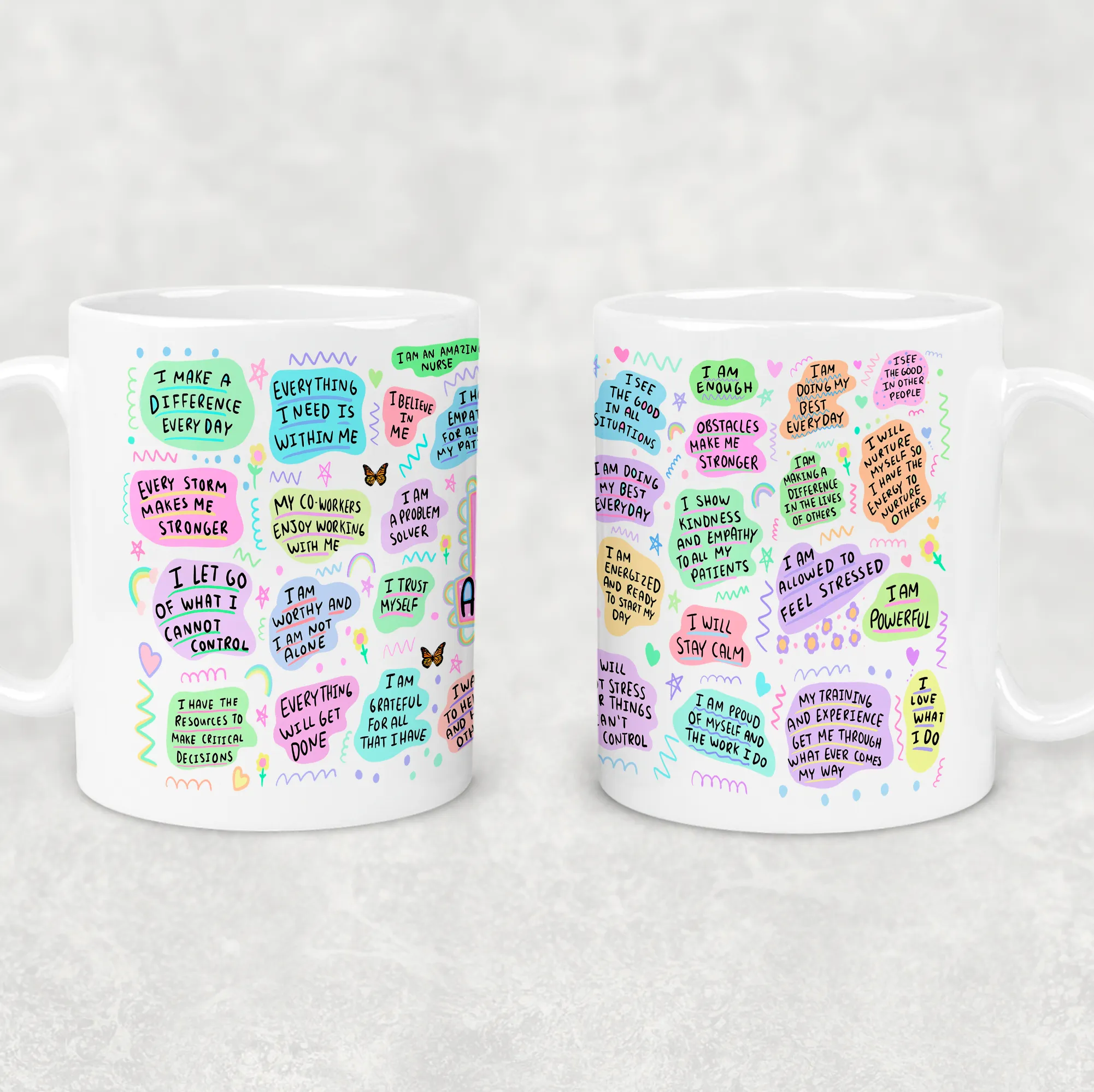 Nurse Positive Affirmations Personalised Mug