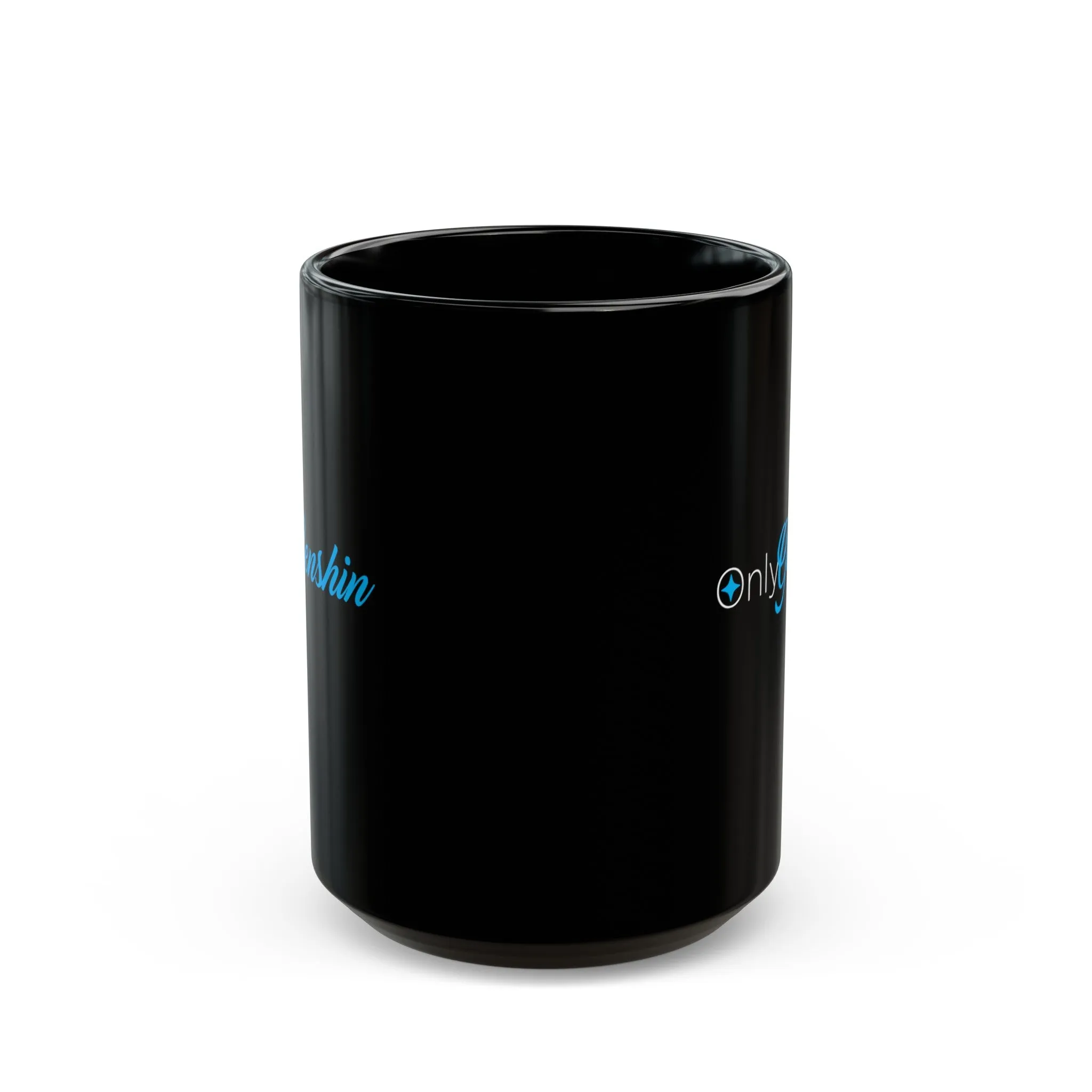 OnlyGenshin Black Mug (11oz, 15oz) Genshin Impact Cups Cup Mugs Onlyfans Inspired Funny Humor Humour Joke Pun Comedy Game Gift Gifts For Gamer Birthday Christmas Valentine's