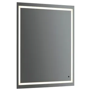 Oxygen Track 3-0502-15 Luxury Lighted LED Mirror - Black
