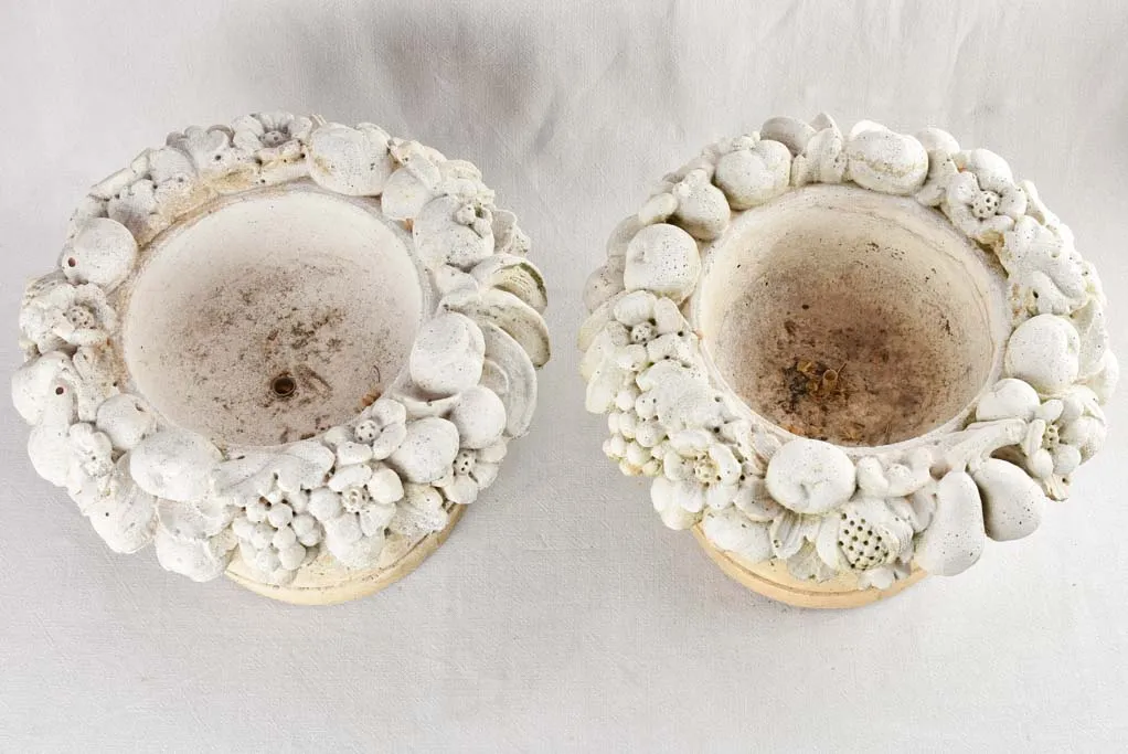 Pair of fruit cup planters 18½"