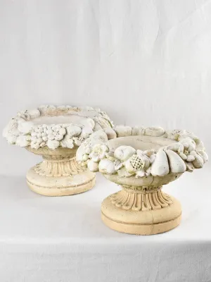 Pair of fruit cup planters 18½"