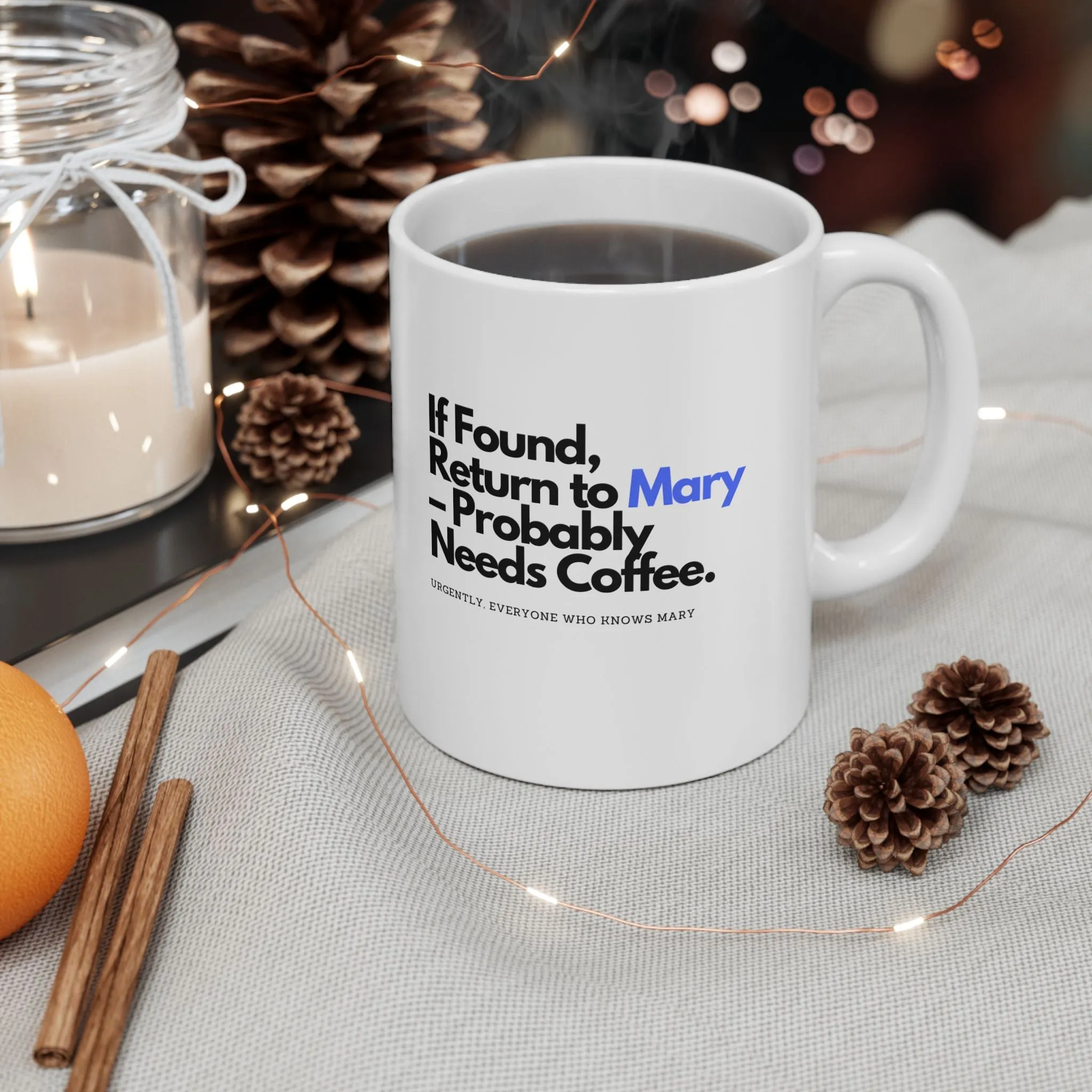 Personalized Ceramic Mug, (11oz, 15oz)