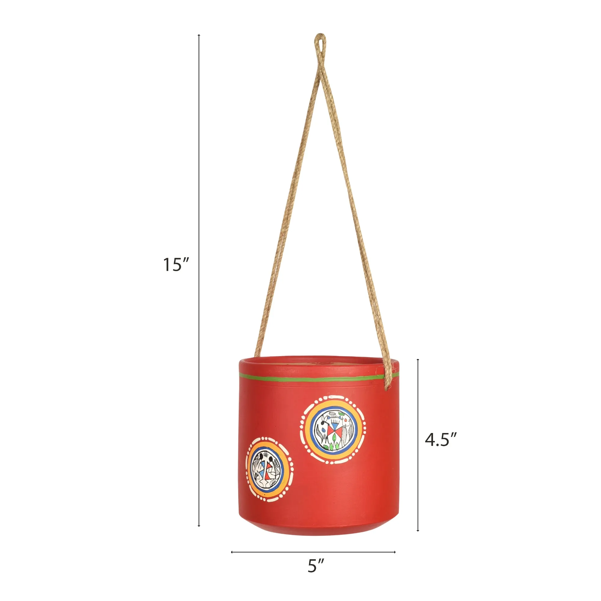 Red Rose Terracotta Planter (5 x 5 in)