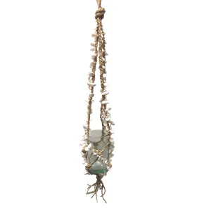 Rope & Shell Hanging Planter