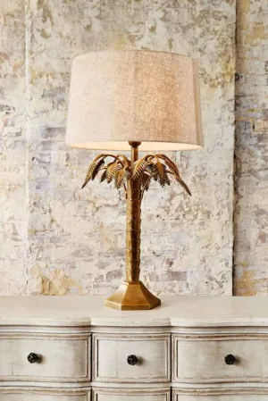 Rosebay table lamp antique brass