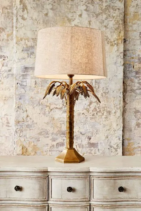Rosebay table lamp antique brass