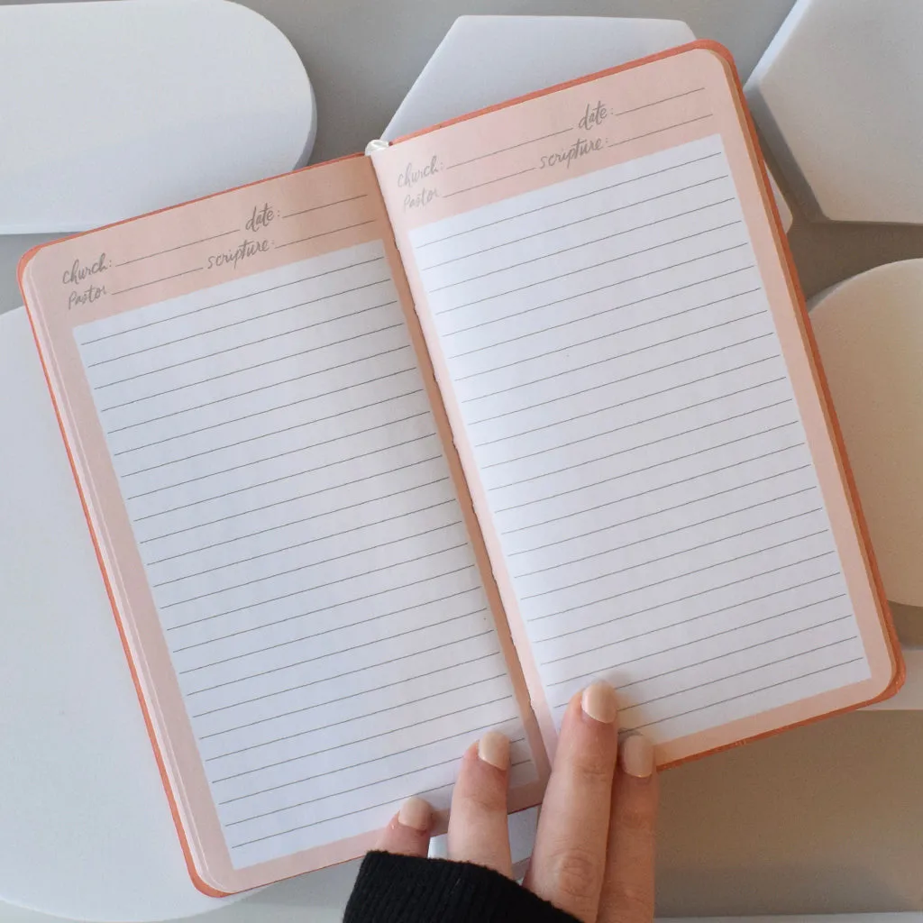 Sermon Notes with Pen Journal
