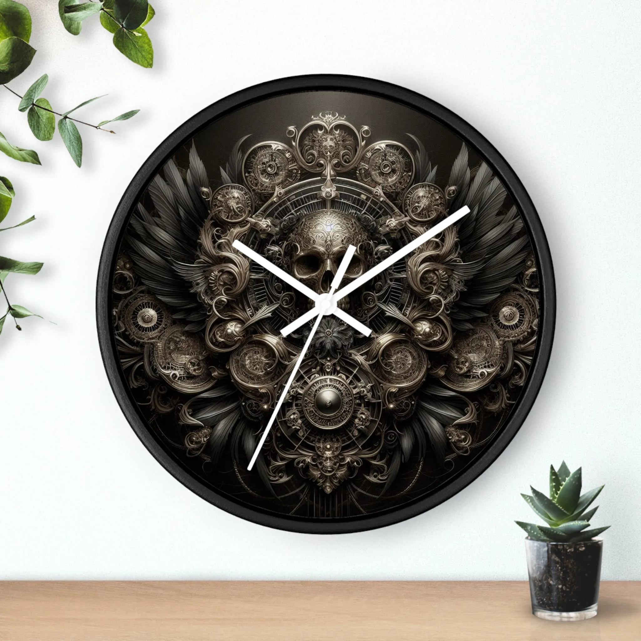 Shadowed Seconds Wall Clock