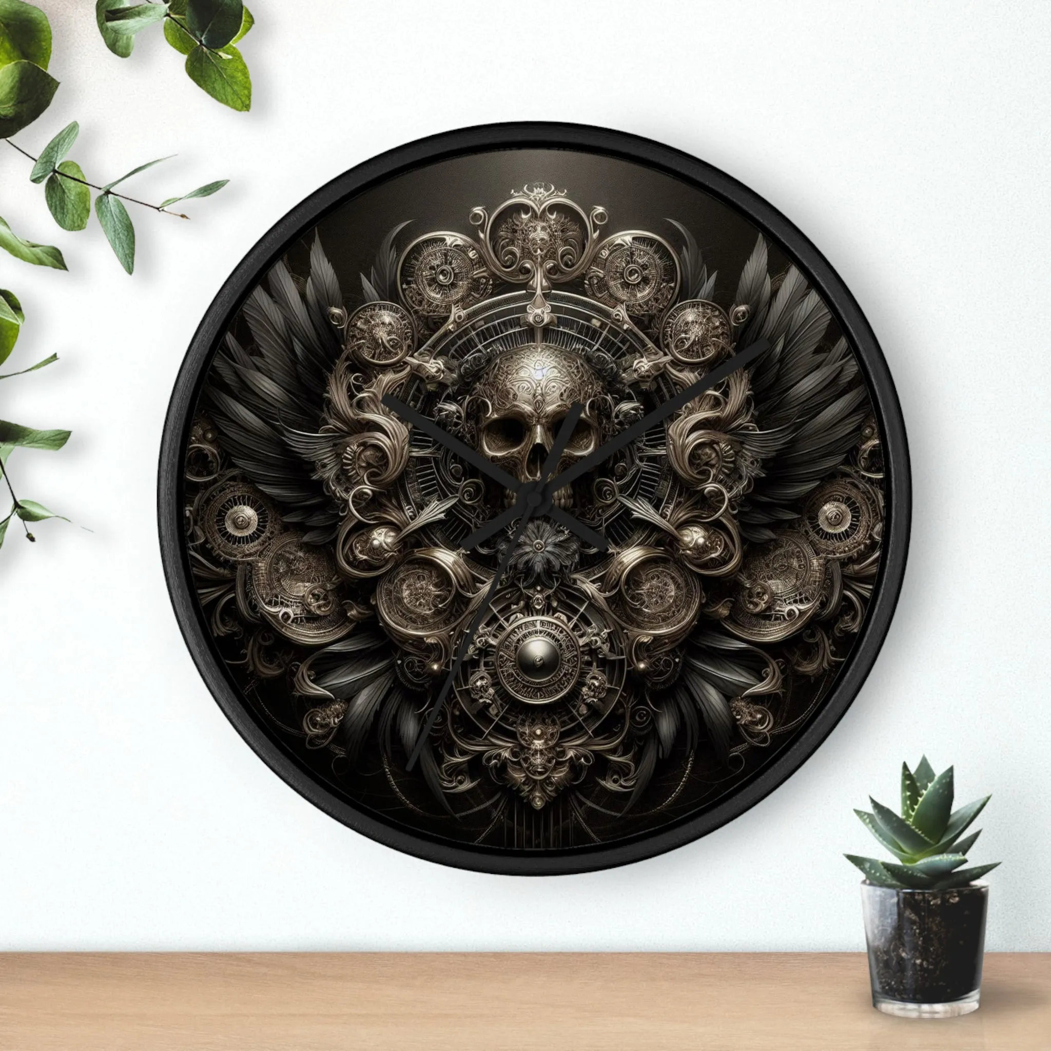 Shadowed Seconds Wall Clock