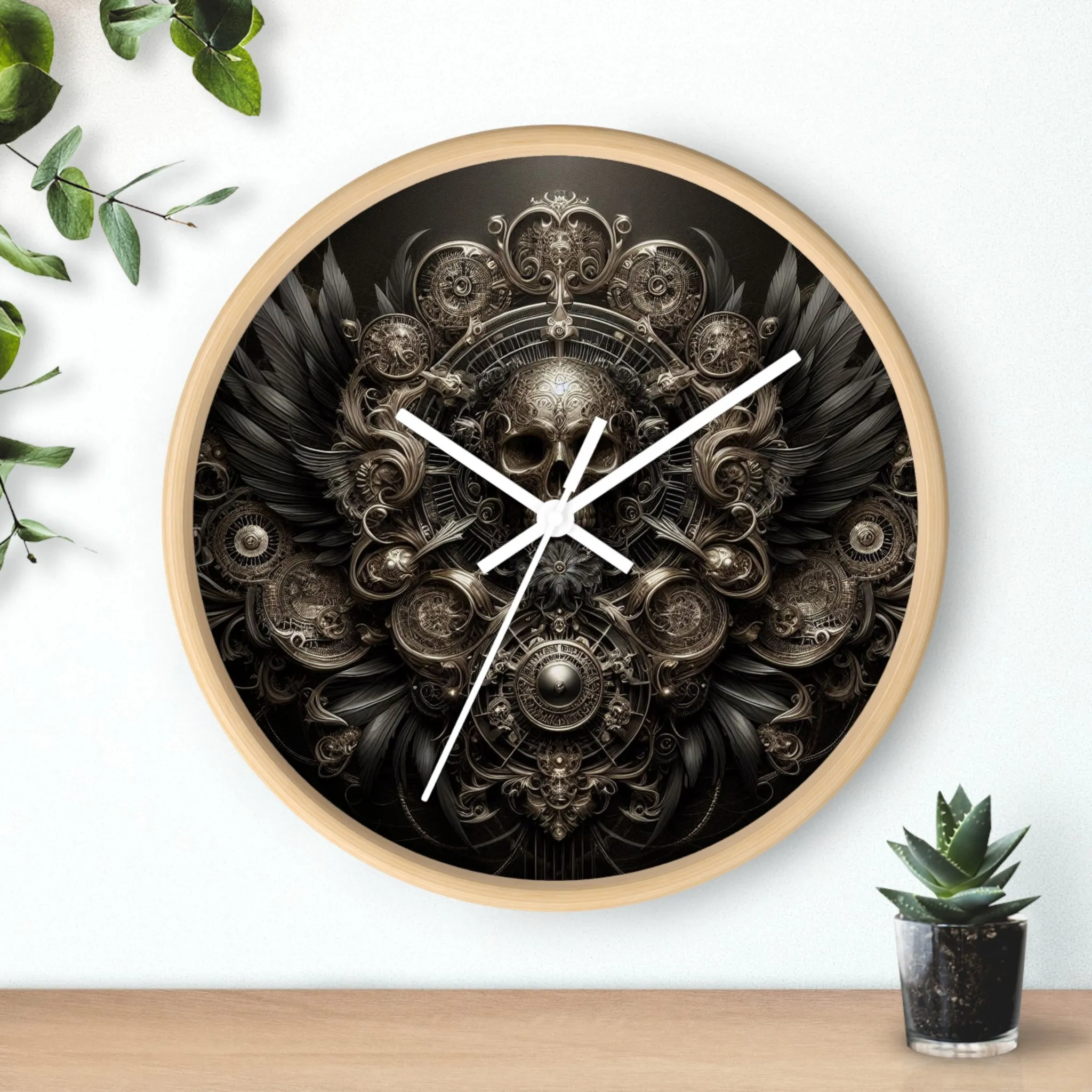 Shadowed Seconds Wall Clock