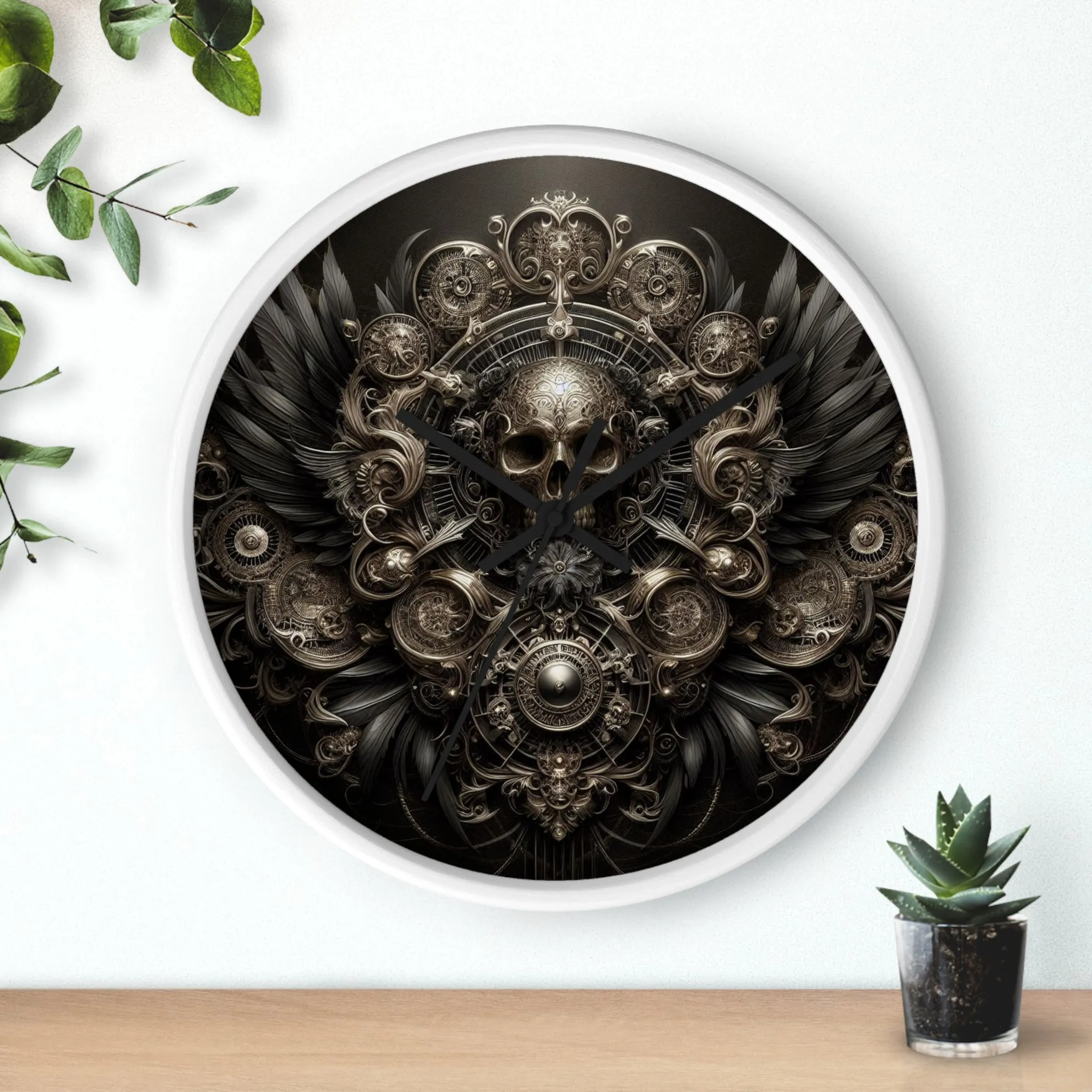Shadowed Seconds Wall Clock