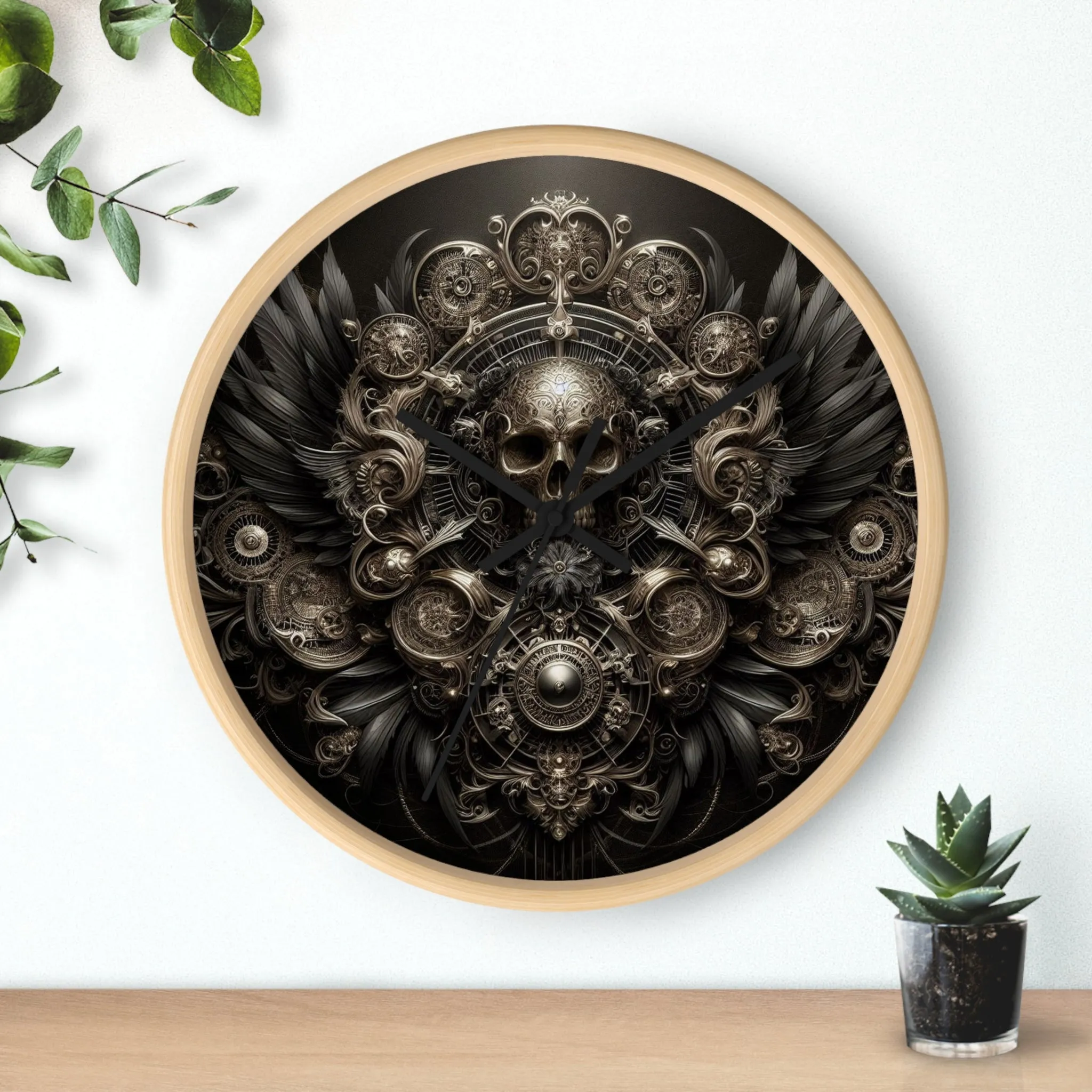 Shadowed Seconds Wall Clock