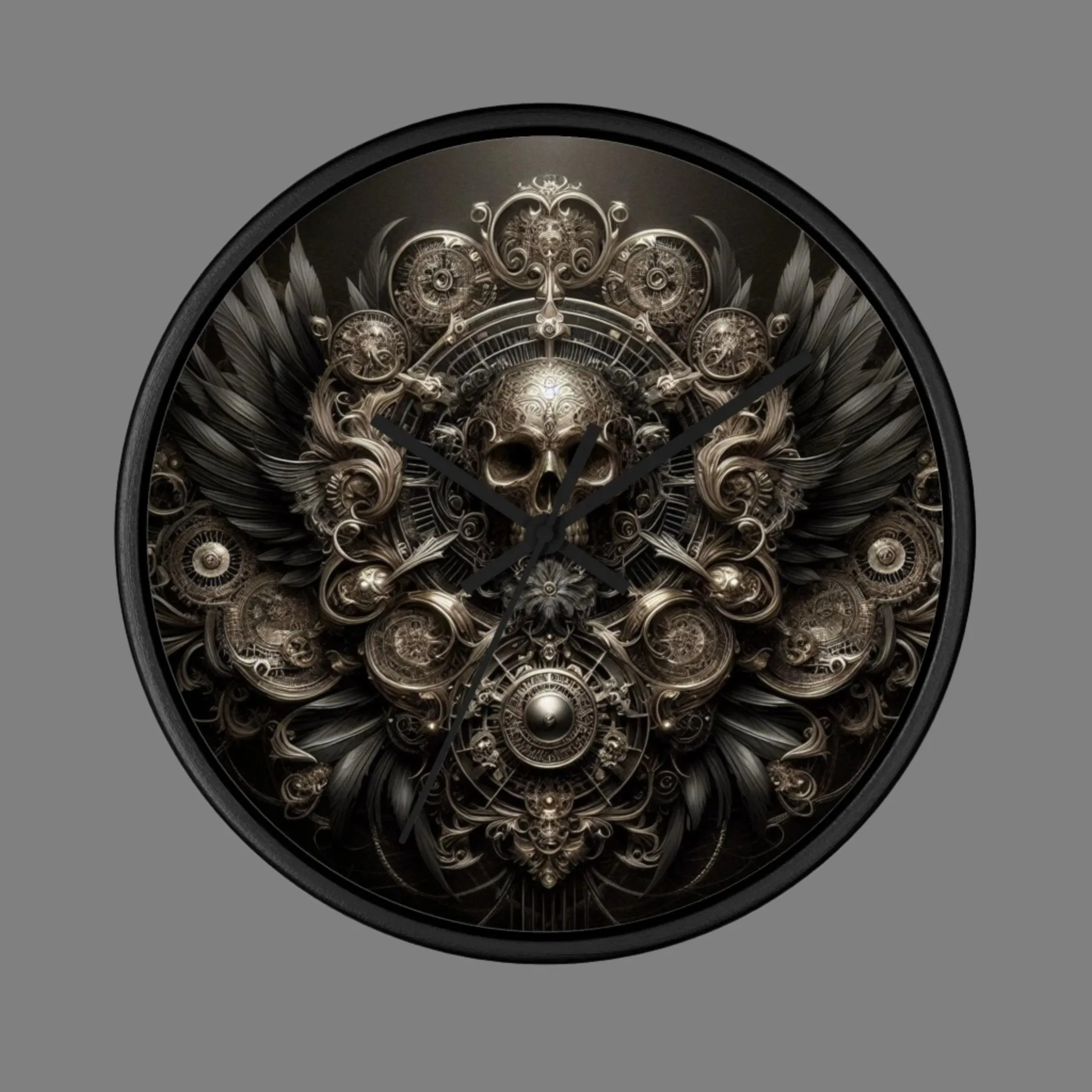 Shadowed Seconds Wall Clock