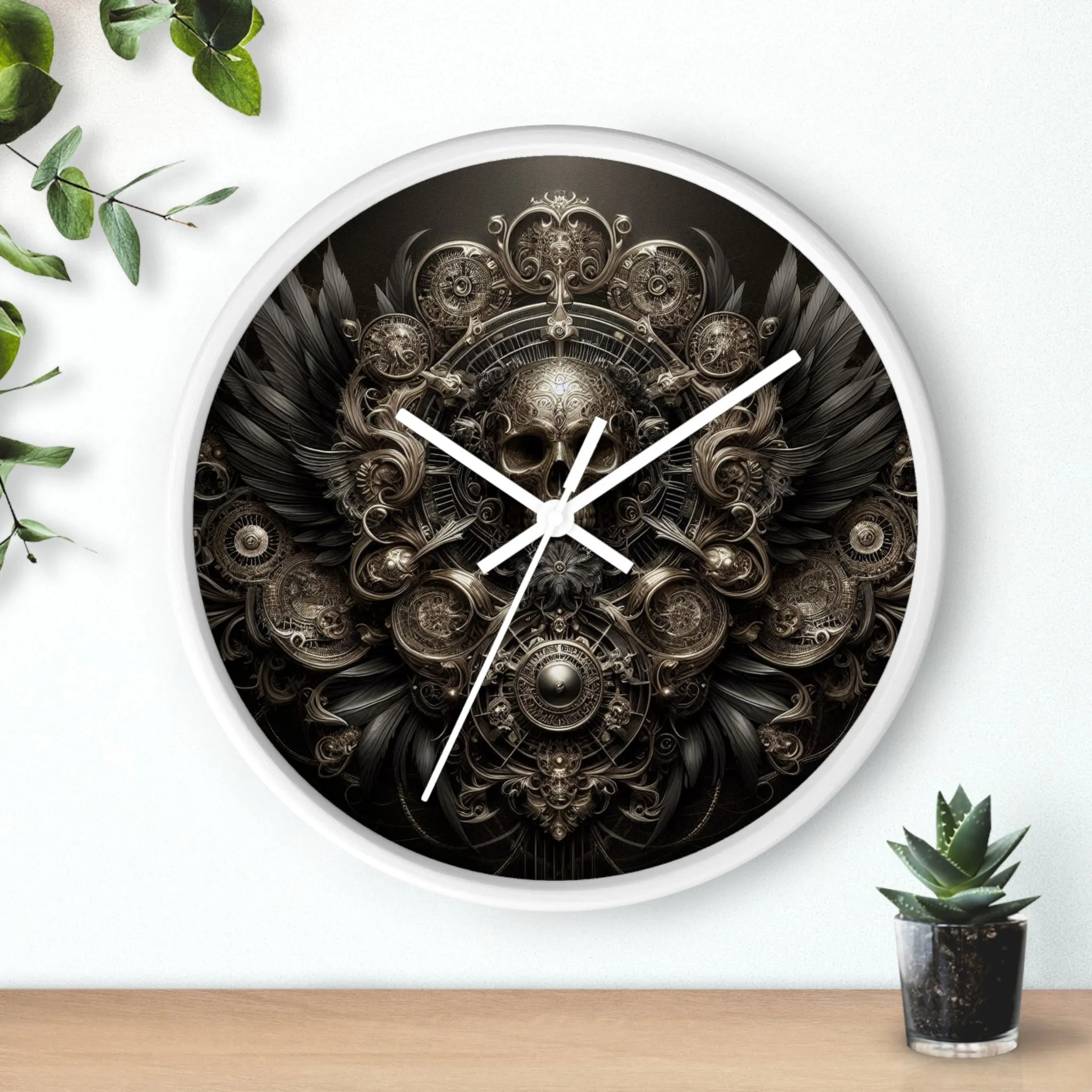 Shadowed Seconds Wall Clock