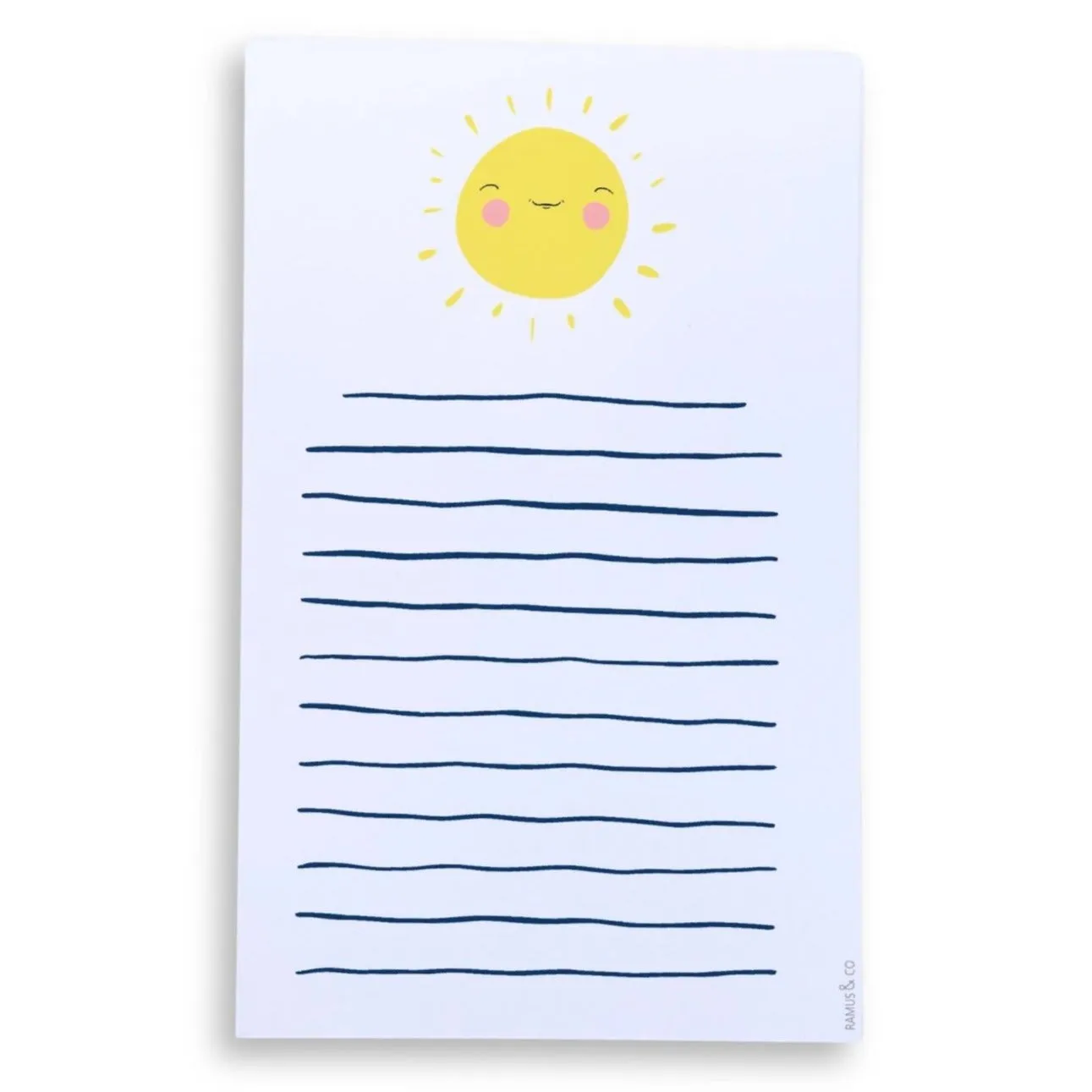 Smiling Sun Notepad