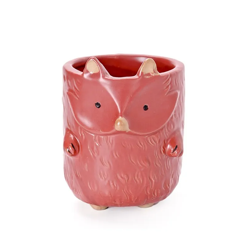 Succulent ceramic animal planters