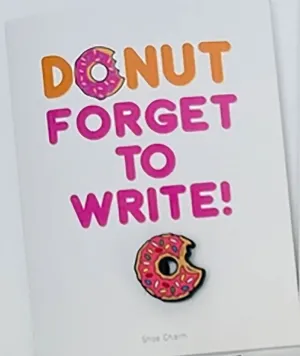 Sunny Marshmallow Shoe Charm Card Donut Forget to Write