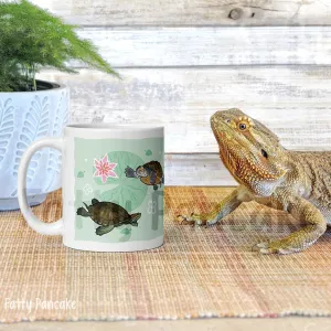 Turtles Mug, Red Eared Slider Mug, Spotted Turtle, Diamondback Terrapin, Painted Turtle, Ceramic Drinkware