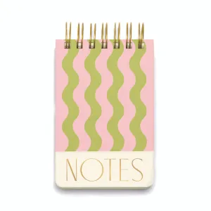 Twin Wire Notepad Wavy Stripes