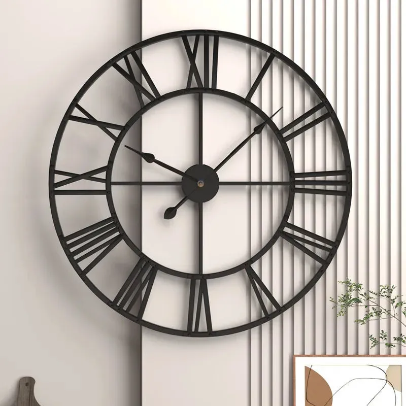 Vintage 3D Roman Numerals Wall Clock