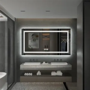 Waterproof Double Sink LED Vanity Mirror