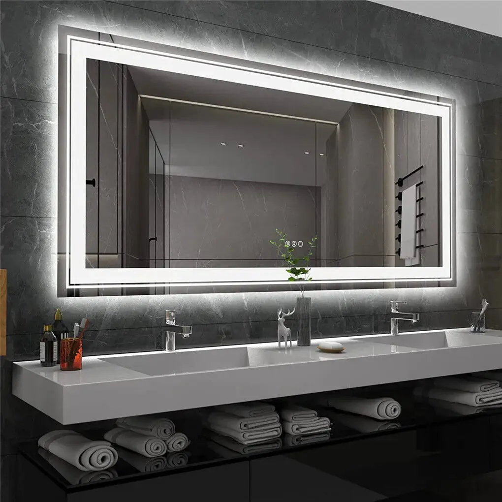 Waterproof Double Sink LED Vanity Mirror