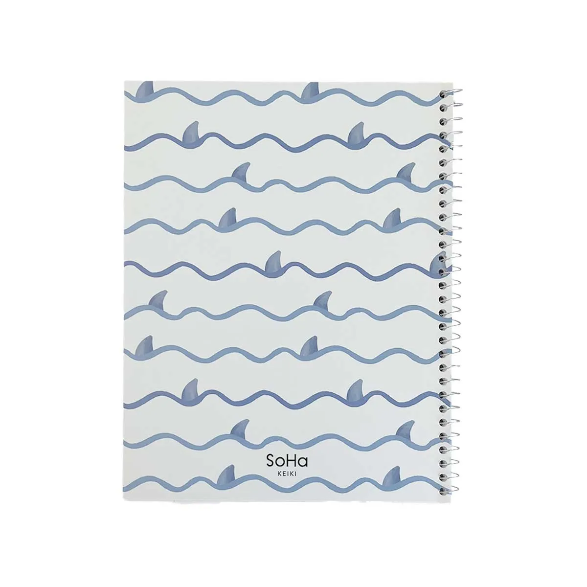 Waves and Shark Fins Keiki Spiral Notebook