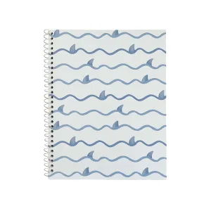 Waves and Shark Fins Keiki Spiral Notebook