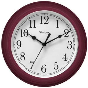 Westclox 9&amp;quot; Decorative Wall Clock (red) (pack of 1 Ea)