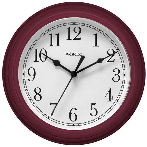 Westclox 9&amp;quot; Decorative Wall Clock (red) (pack of 1 Ea)