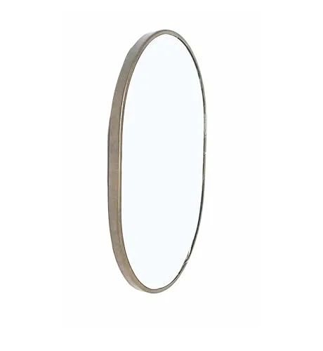 WHITESTONE HOMEDECOR Oval Wall Mirror for Bathroom, Bedroom, Antique Decor, (18 x 24 inch) (Gold)