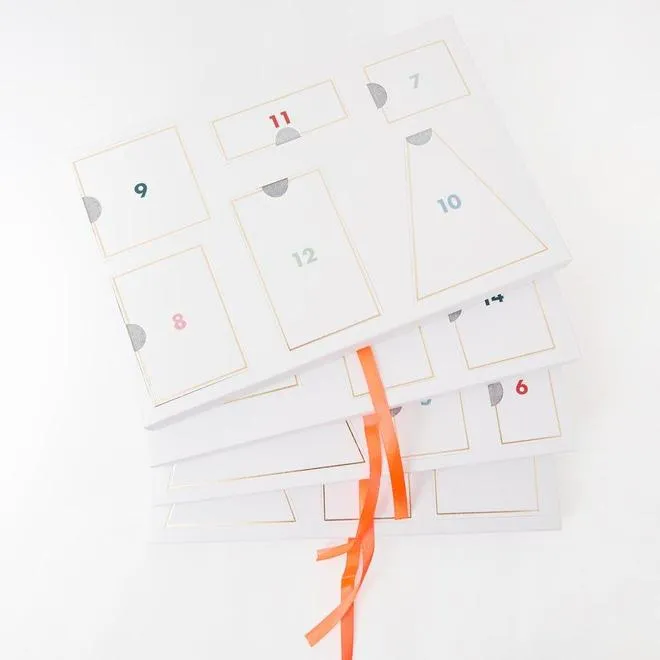 Wooden North Pole Advent Calendar