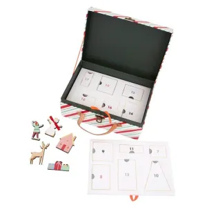 Wooden North Pole Advent Calendar